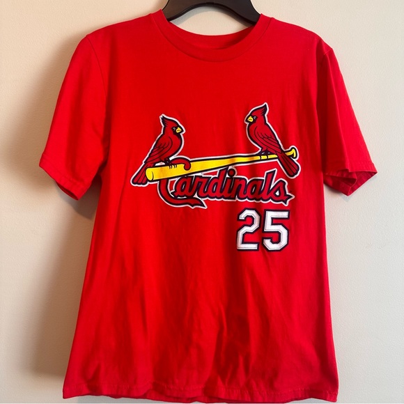MLB STL Cardinals Youth Large Dexter Fowler Red TShirt Baseball St Louis - Picture 1 of 5